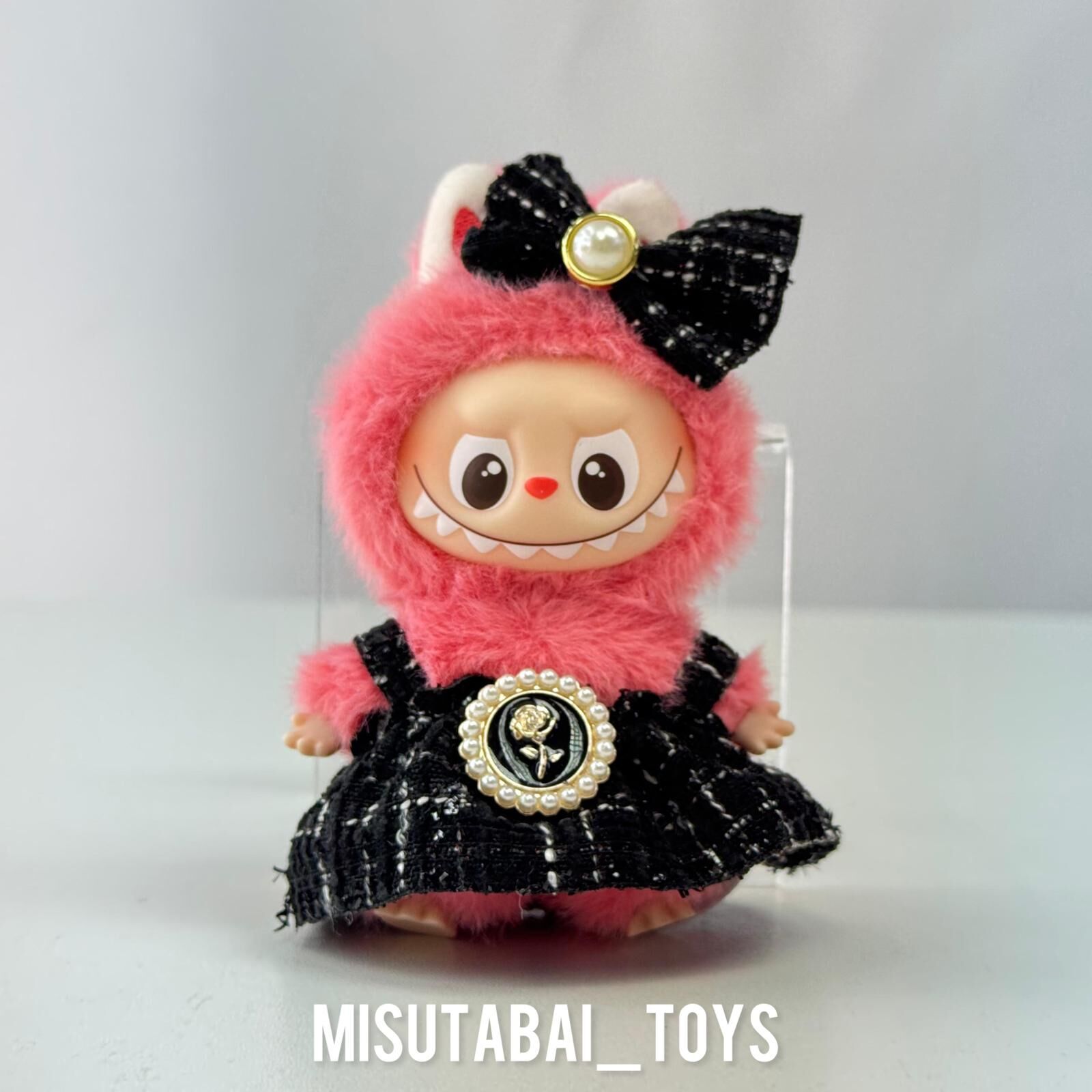 Mini Doll Outfit M22- Black Dress