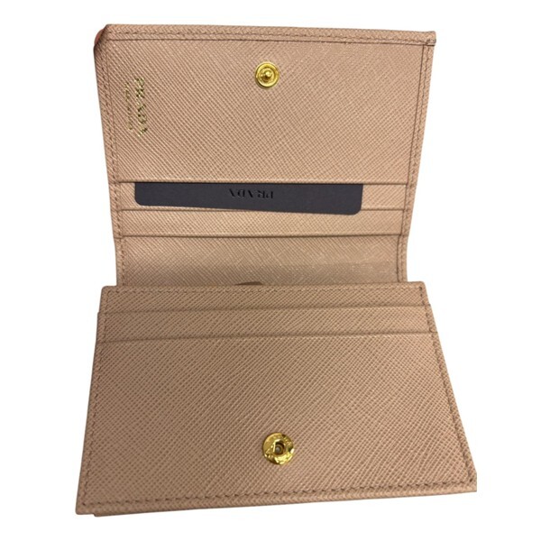 1PD0911-056 PRADA Small Saffiano Leather Wallet Powder Pink #1MV021QHH_F0236 (W-EU-E)