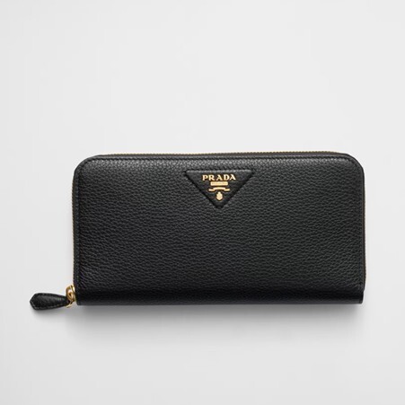 1PD0911-059 PRADA Large Leather Wallet Black #1ML506_2BBE_F0632 (W-EU-E)