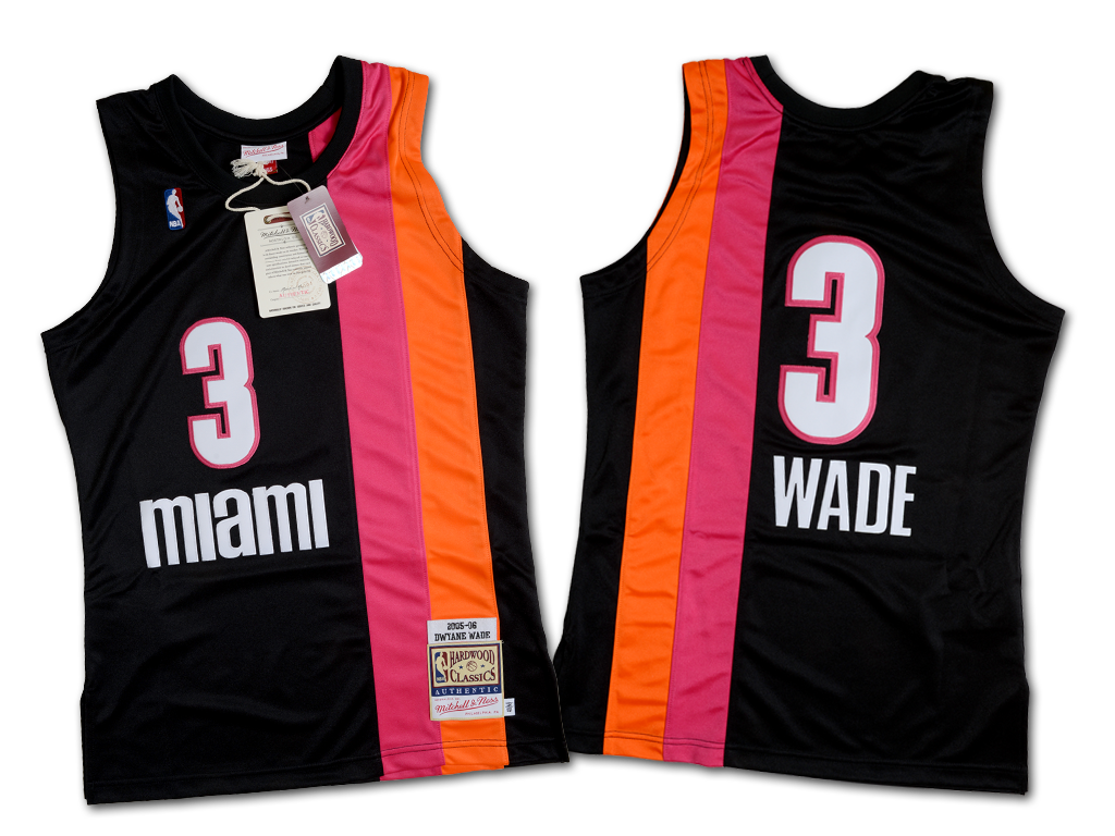 Mitchell & Ness 邁阿密熱火隊 Dwyane Wade 2005-2006 復刻 球員版球衣