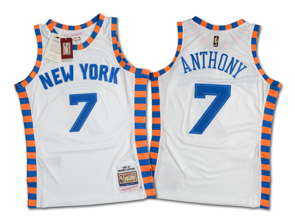 Mitchell & Ness 紐約尼克隊 Carmelo Anthony 2015-2016 復刻 球員版球衣