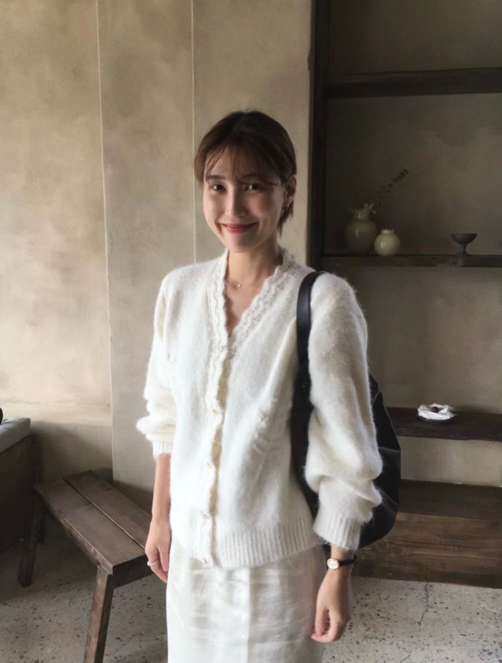 超美鈎花冷外套