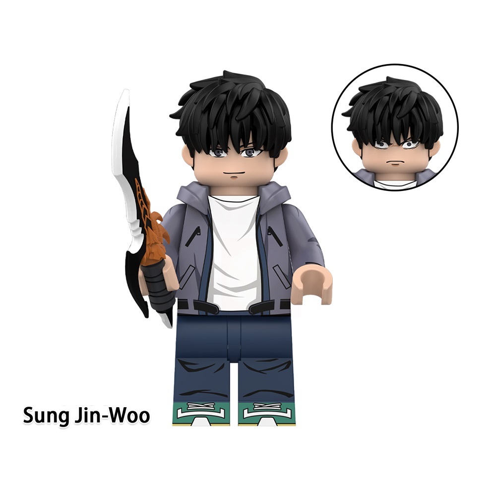 Solo Leveling Sung Jin-woo Custom Minifigures Fit Lego WM6221 WM3029