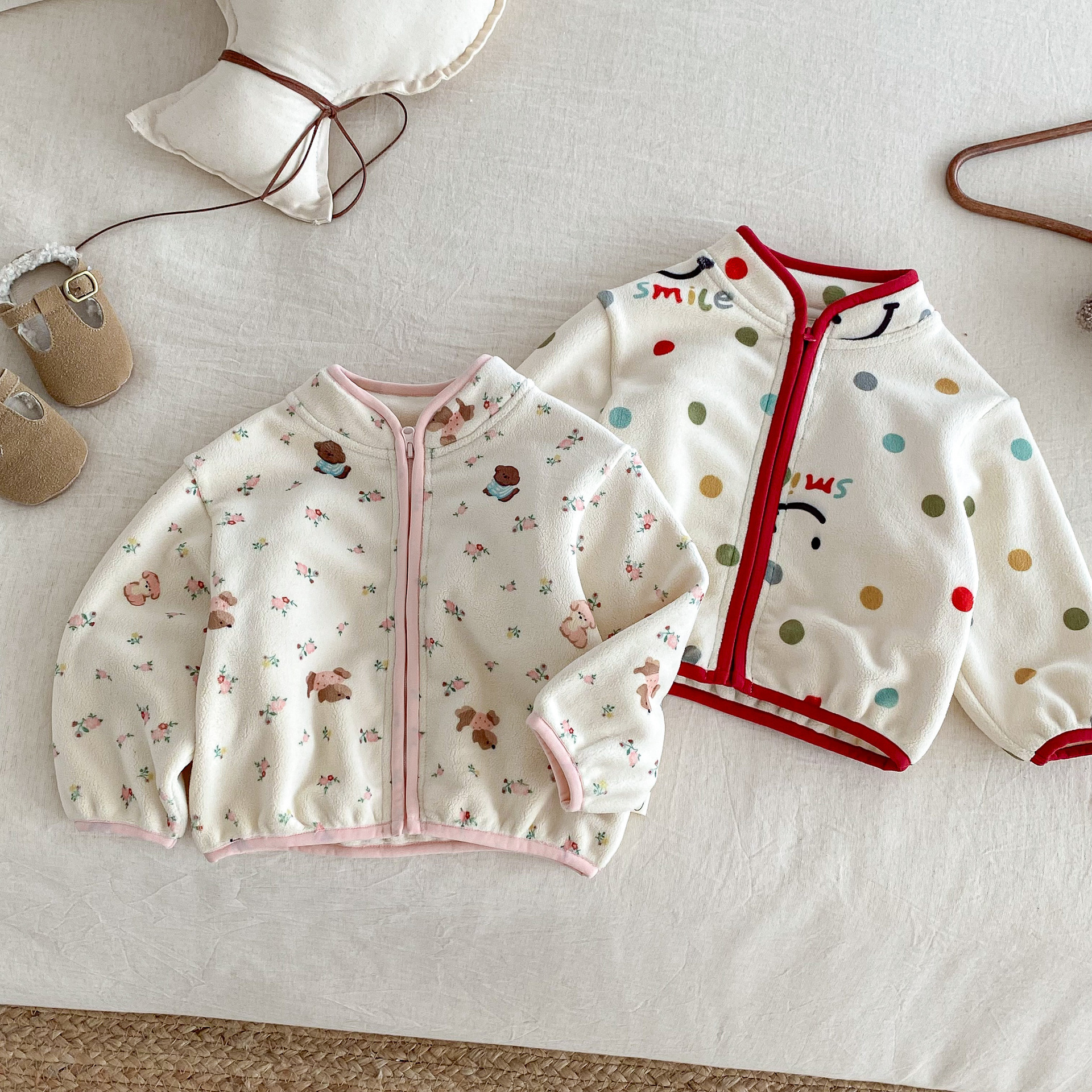 粉粉花花狗 搖粒絨外套