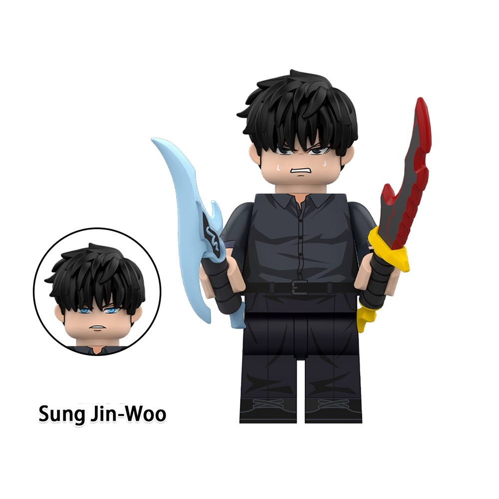 Solo Leveling Sung Jin-woo Custom Minifigures Fit Lego WM6221 WM3031
