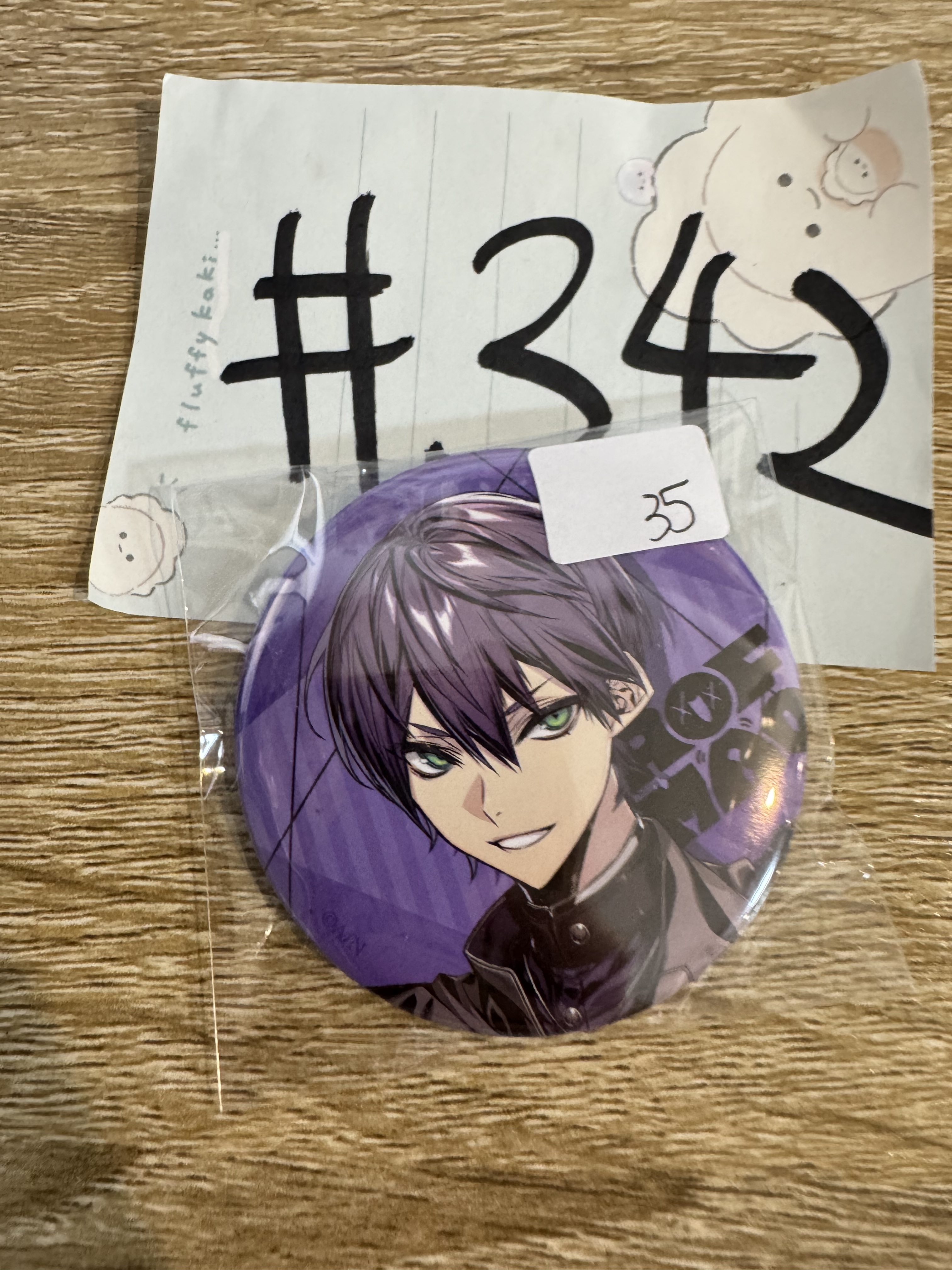 彩虹社   刀也  襟章  #342