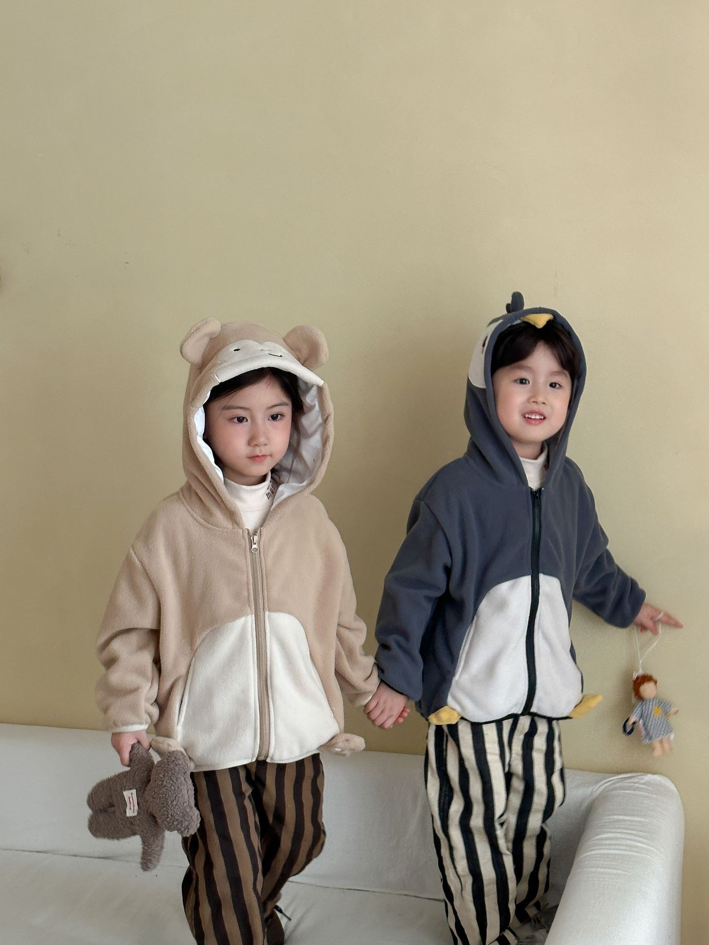 企鵝與猴子 搖粒絨外套