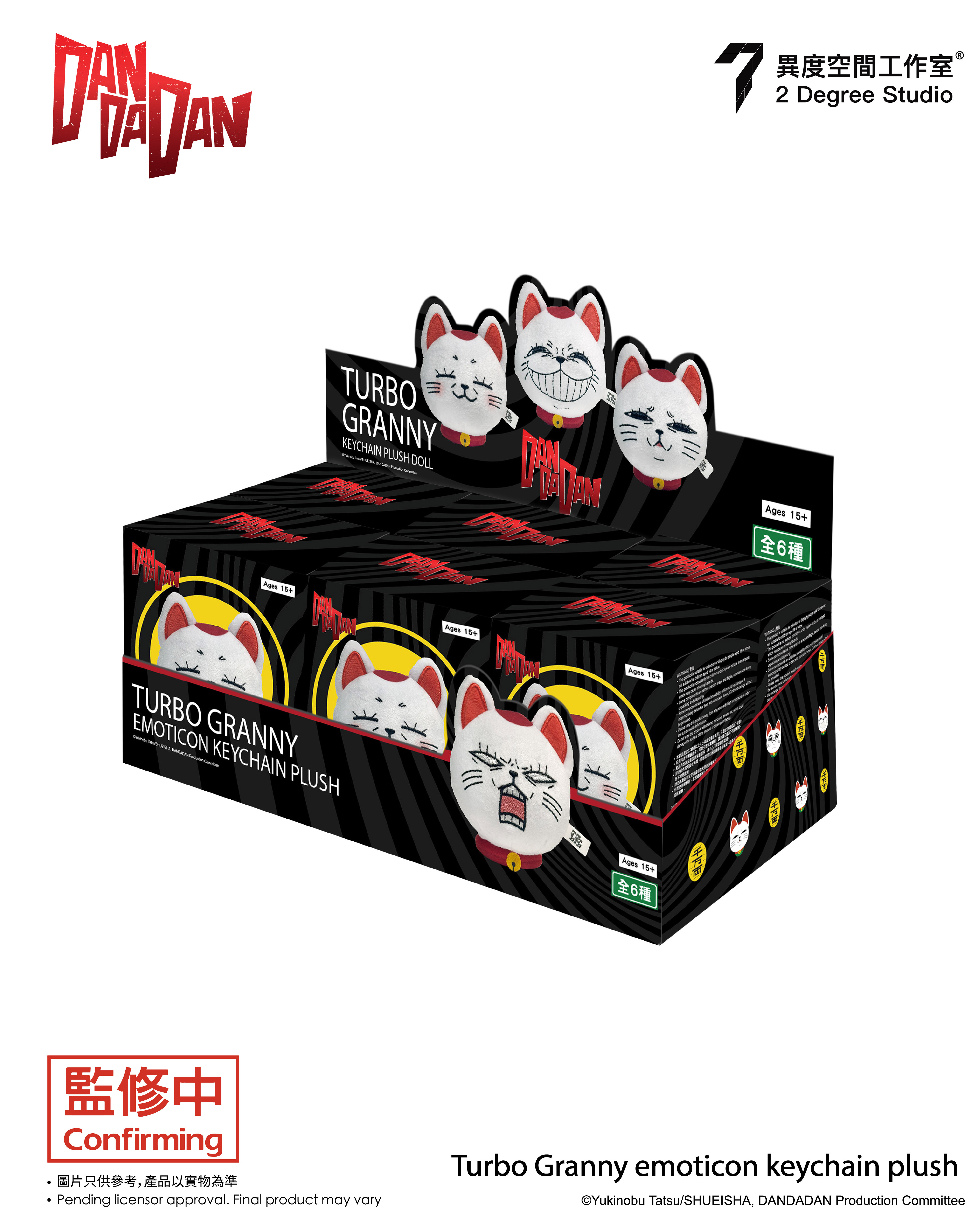 【現貨】膽大黨 高速婆婆表情包毛絨匙扣 (一套6款)