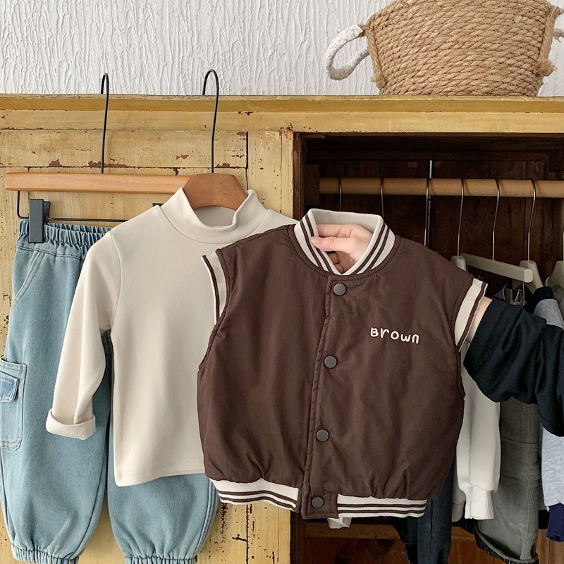 Brown棒球 夾棉背心