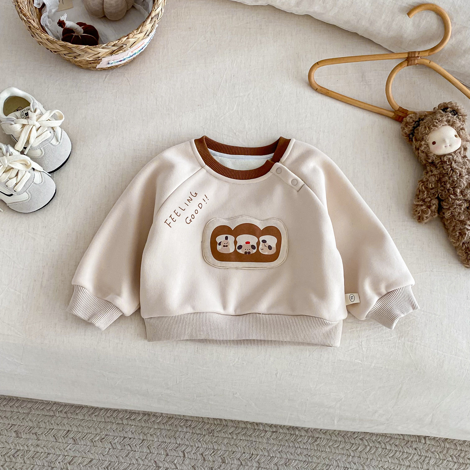 灰色香蕉 加絨套裝