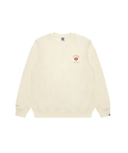 【AAPE】AAPE NOW HEART CREW NECK SWEAT
