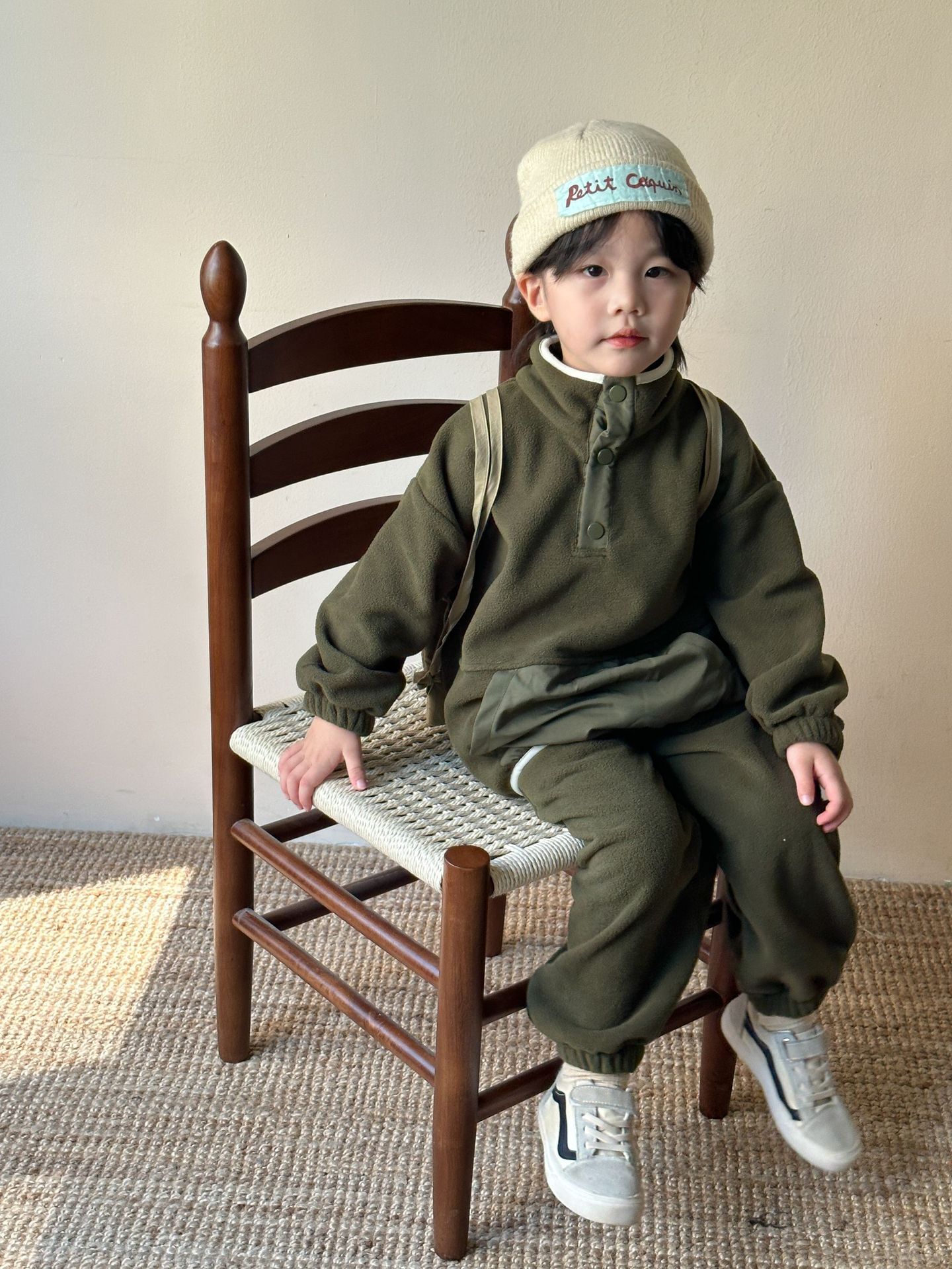 登山小隊 搖粒絨連帽套裝