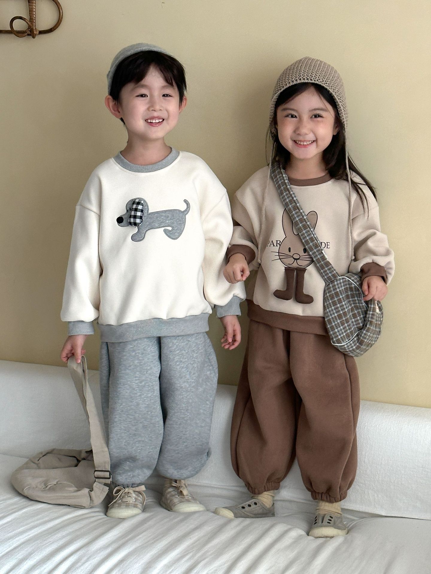 狗狗兔兔 加絨套裝