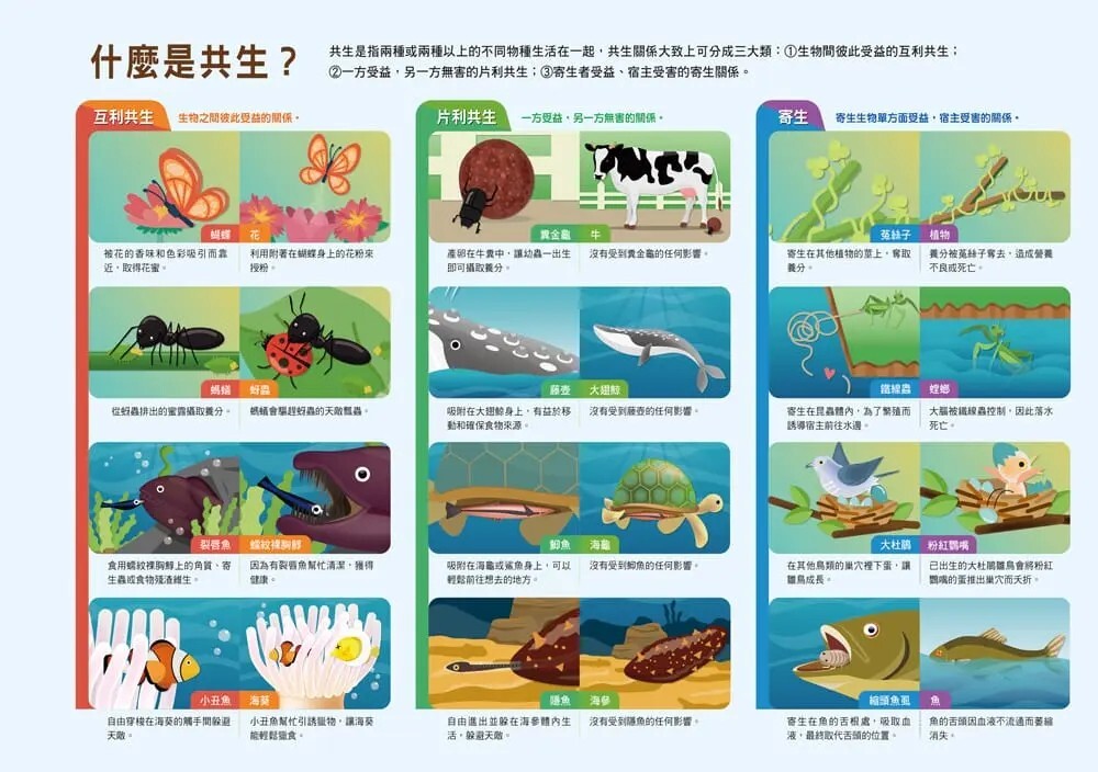 漫畫大英百科【生物地科17】：共生生物
