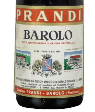 Marchesi di Barolo Prandi Barolo 1968