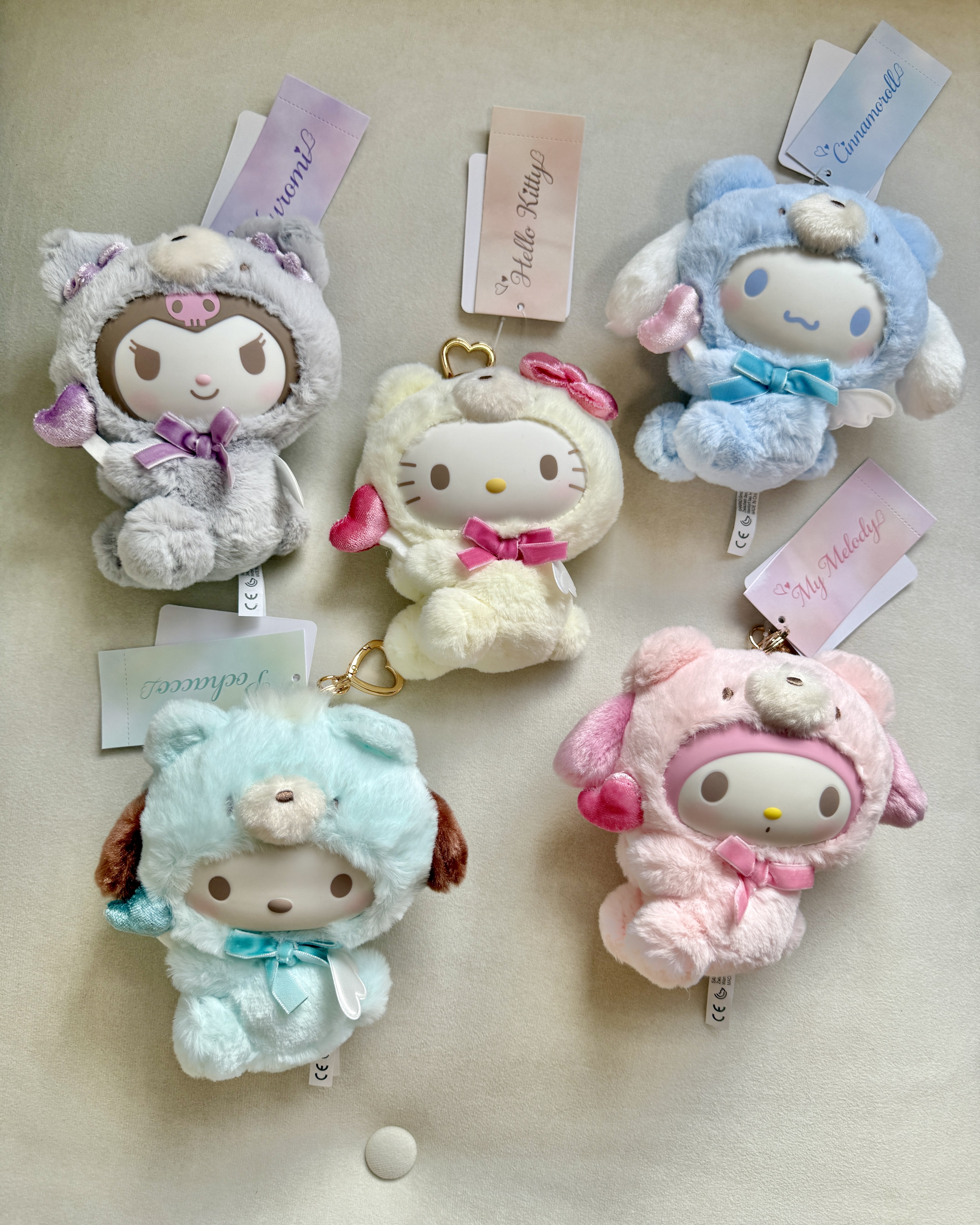 <現貨> 🇯🇵三麗鷗 角色小熊天使裝吊飾