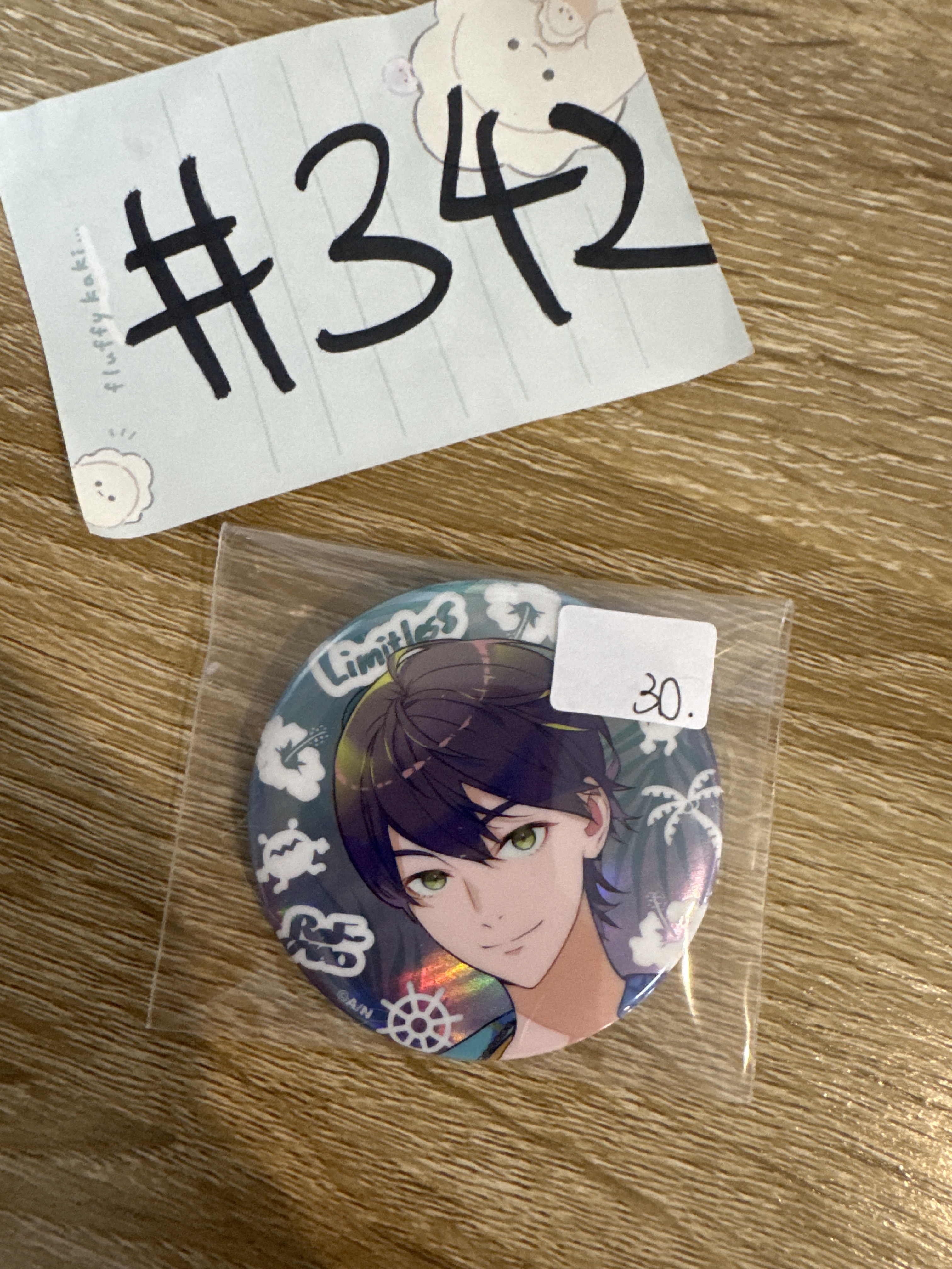 彩虹社   刀也 襟章#342