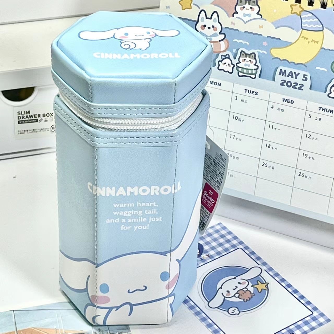 玉桂狗铅笔盒笔袋