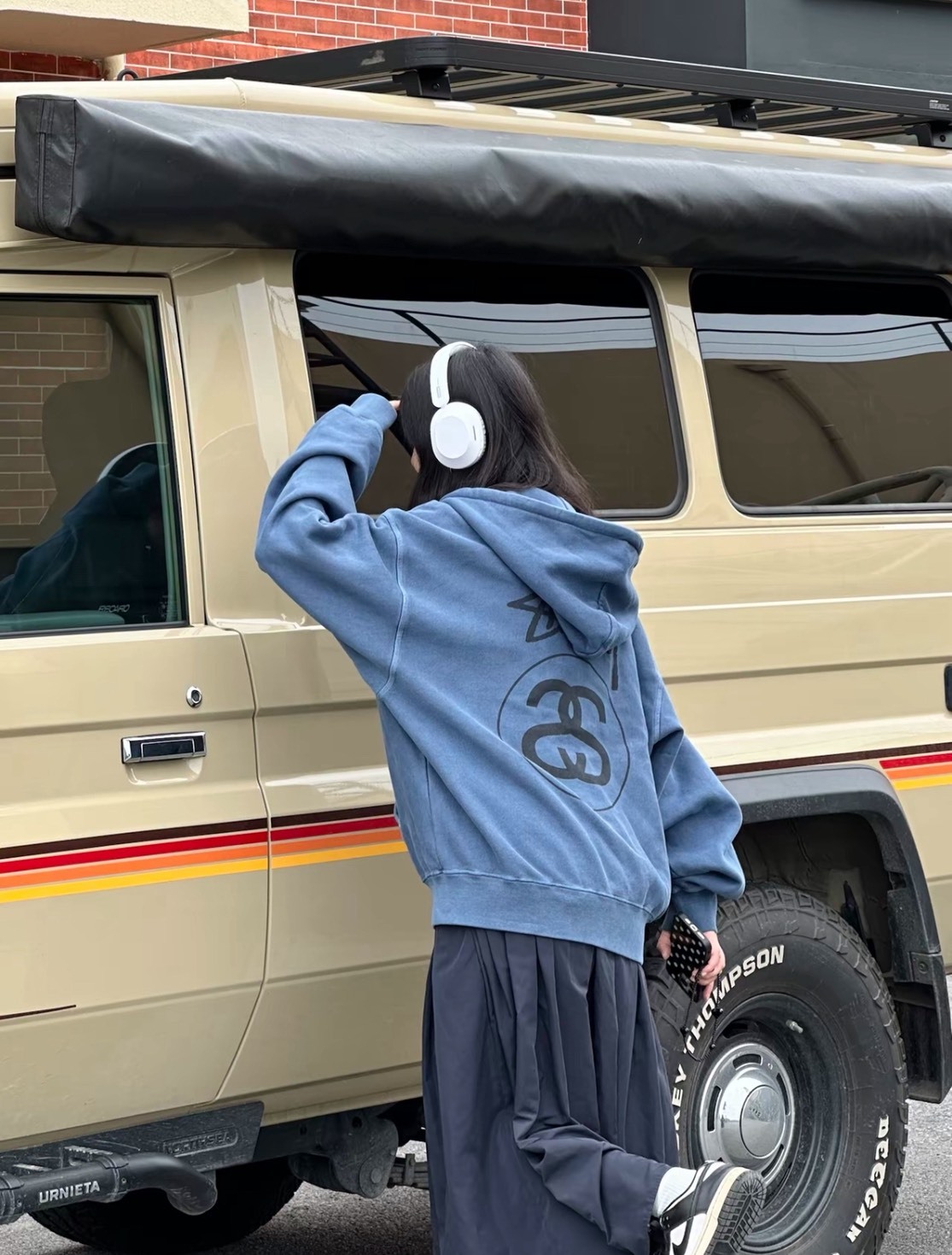 Stüssy Stock Link Zip Hoodie Pigment Dyed Navy