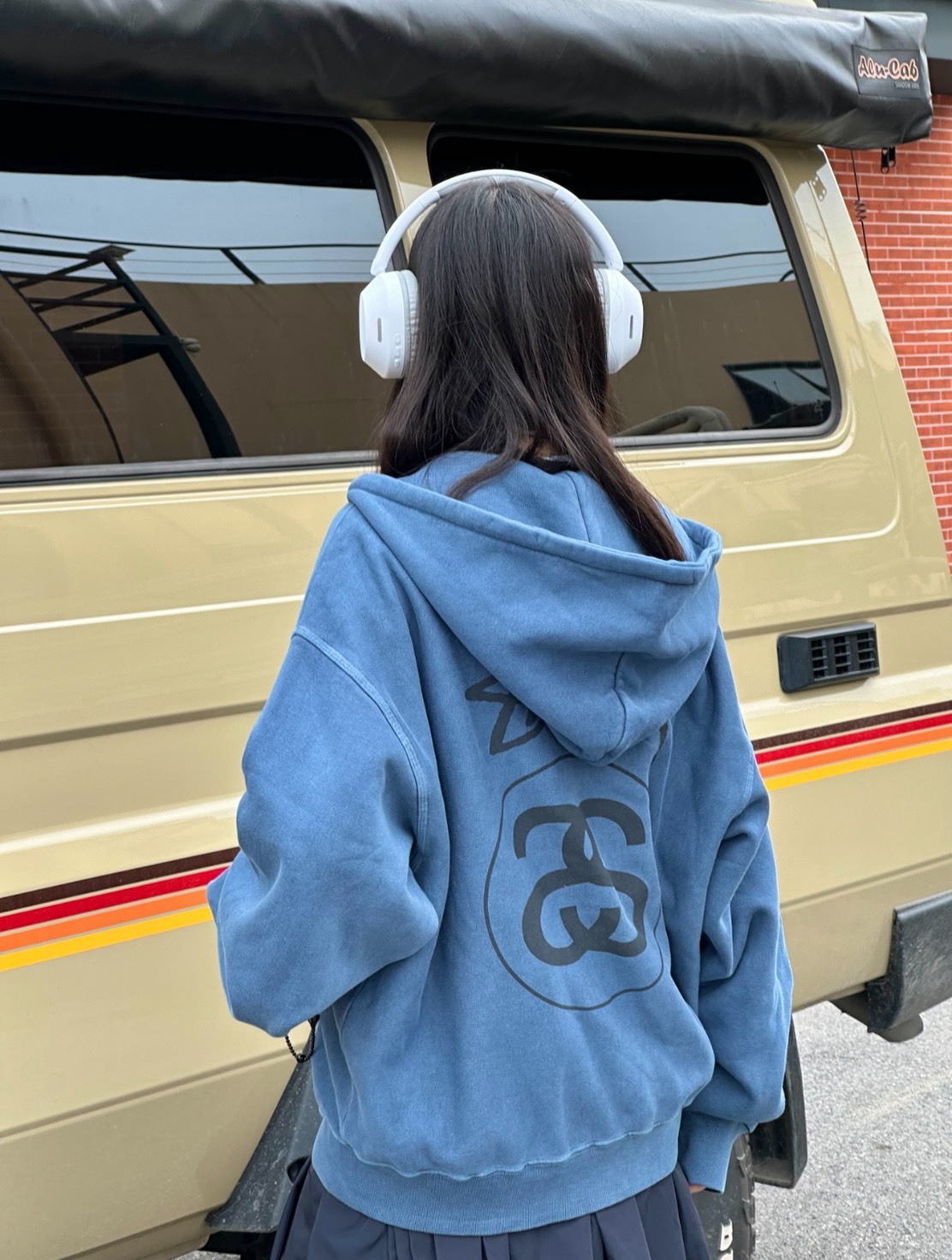 Stüssy Stock Link Zip Hoodie Pigment Dyed Navy