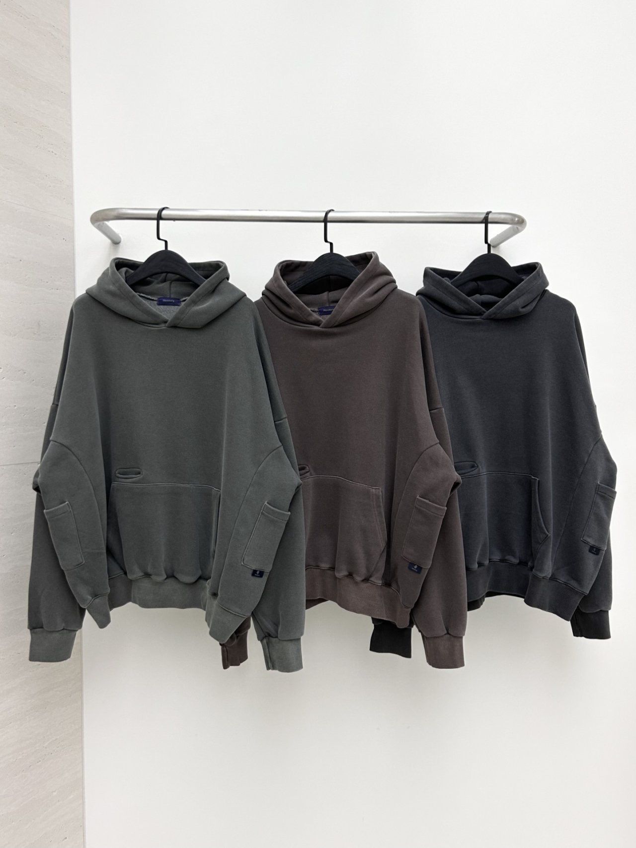 洗水淨色連帽衛衣 Hestory-093T