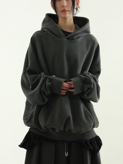 洗水淨色連帽衛衣 Hestory-093T