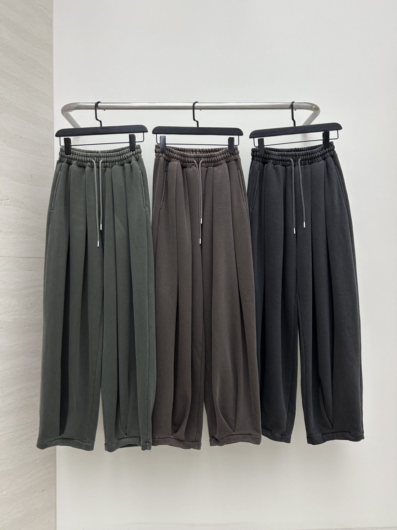 洗水淨色可束腳運動褲 Hestory-094P