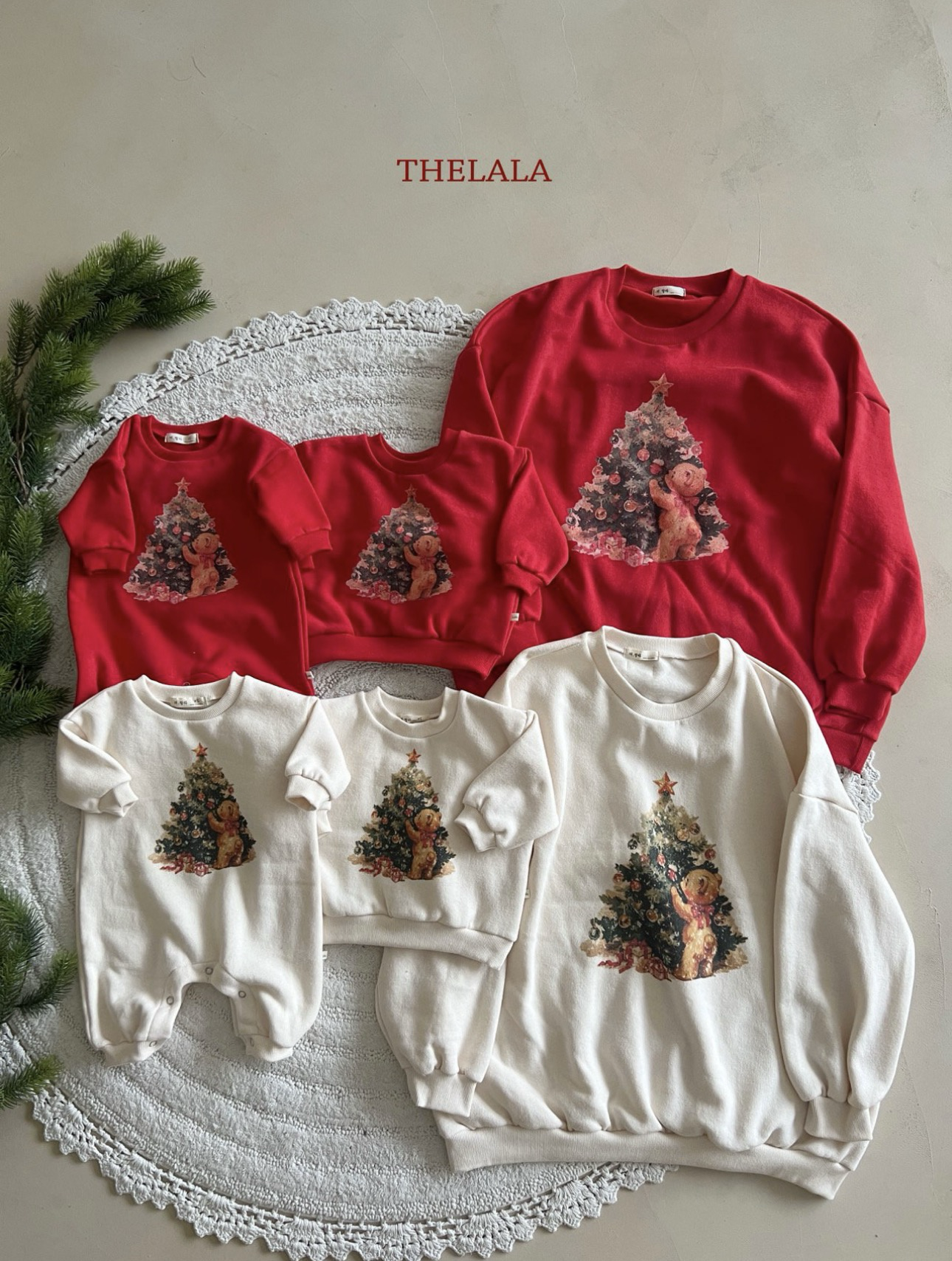 Thelala Tree Bear Suit｜Sweatshirt（With Mom）