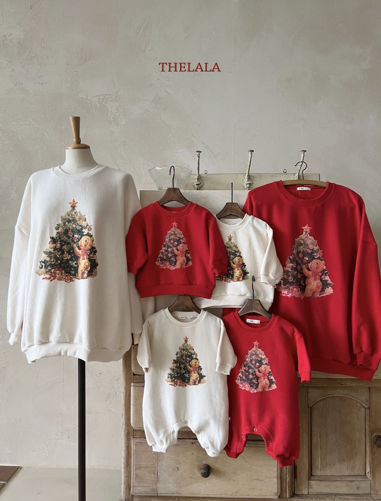 Thelala Tree Bear Suit｜Sweatshirt（With Mom）