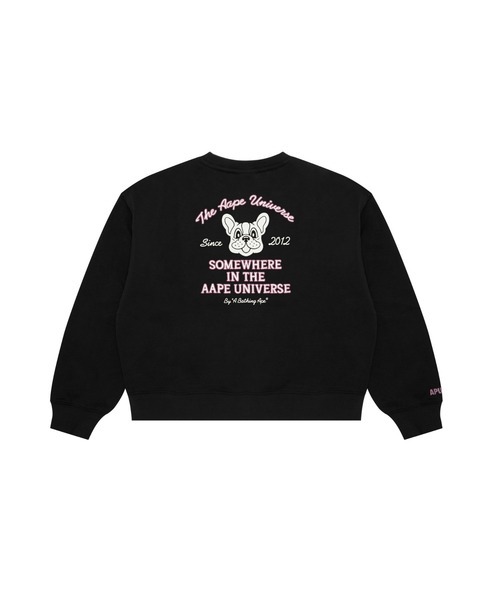 【AAPE女生】 AAPE MAIN CREW NECK SWEAT