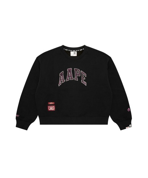 【AAPE女生】 AAPE MAIN CREW NECK SWEAT