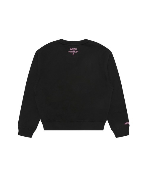 【AAPE女生】AAPE BASIC CREW NECK SWEAT