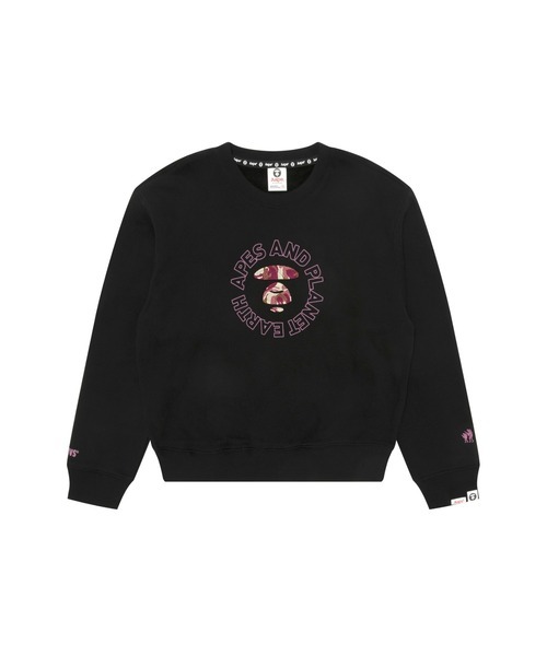 【AAPE女生】AAPE BASIC CREW NECK SWEAT