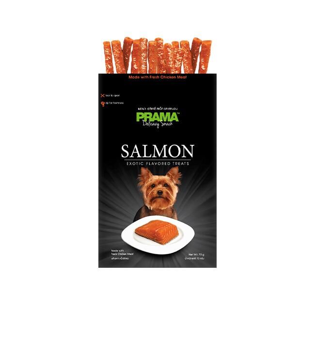 泰國PRAMA三文魚條70g 狗零食