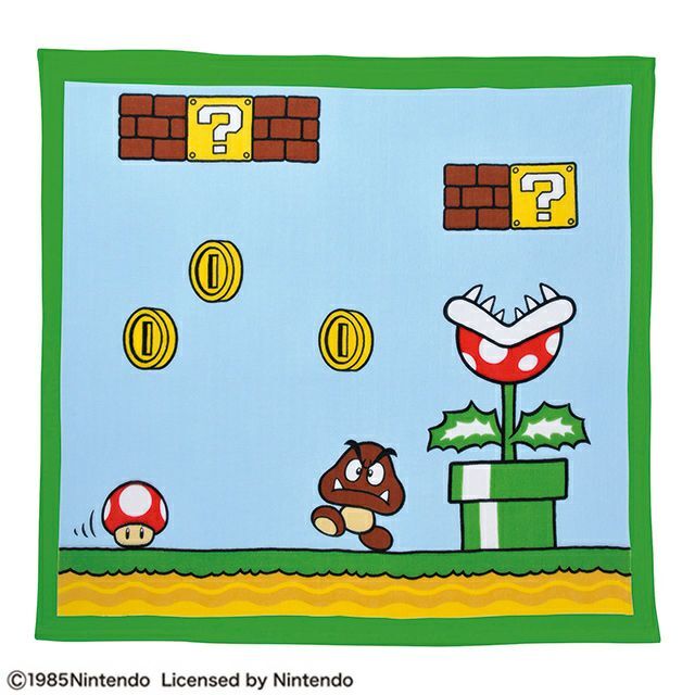 Super Mario 棉質紗布浴巾 約90x90cm