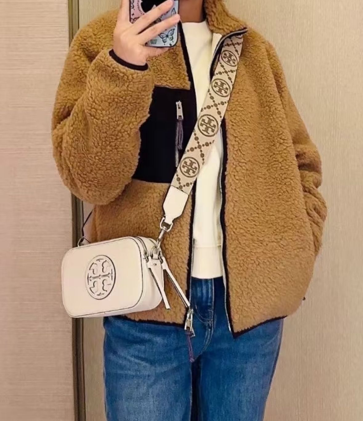 【預購】Q101102 Tory Burch 白色斜孭袋