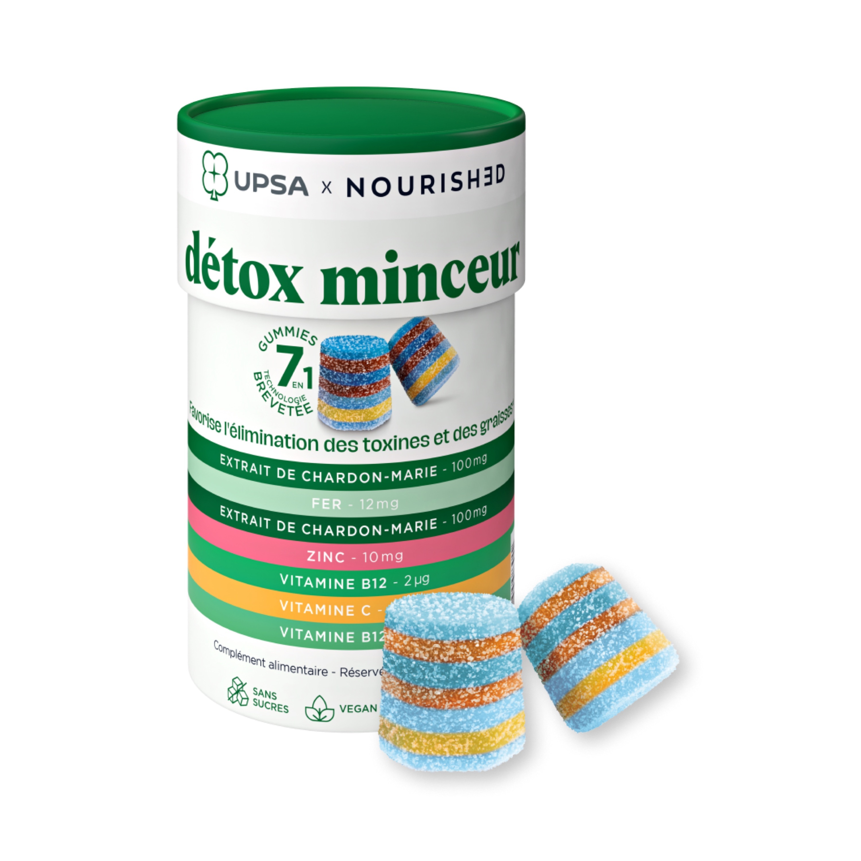 法國【奶薊草護肝軟糖】 UPSA 0糖 維生素B軟糖【正品】護肝減負類熬夜 2粒x15包