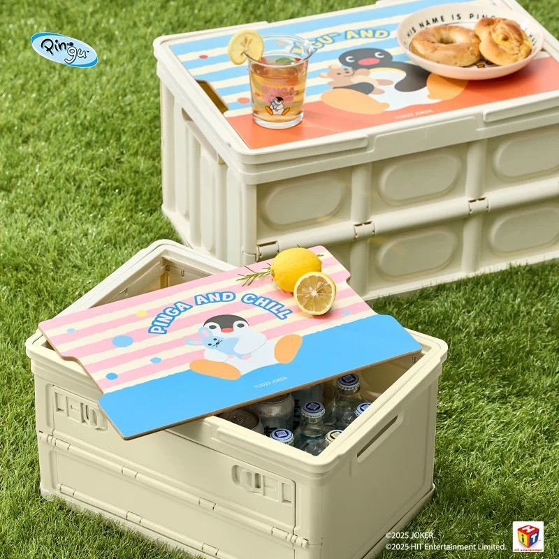 PINGU 企鵝家族 露營折疊收納箱