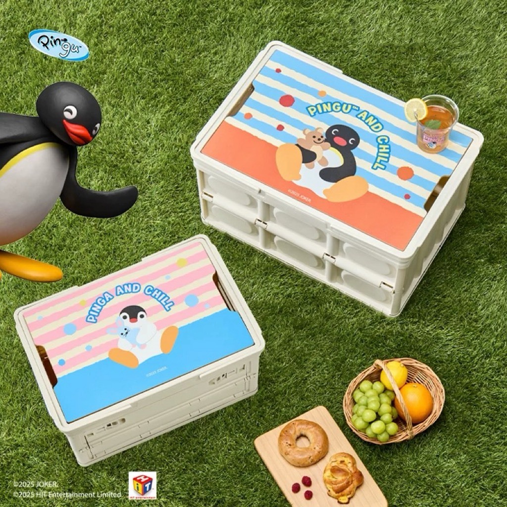 PINGU 企鵝家族 露營折疊收納箱