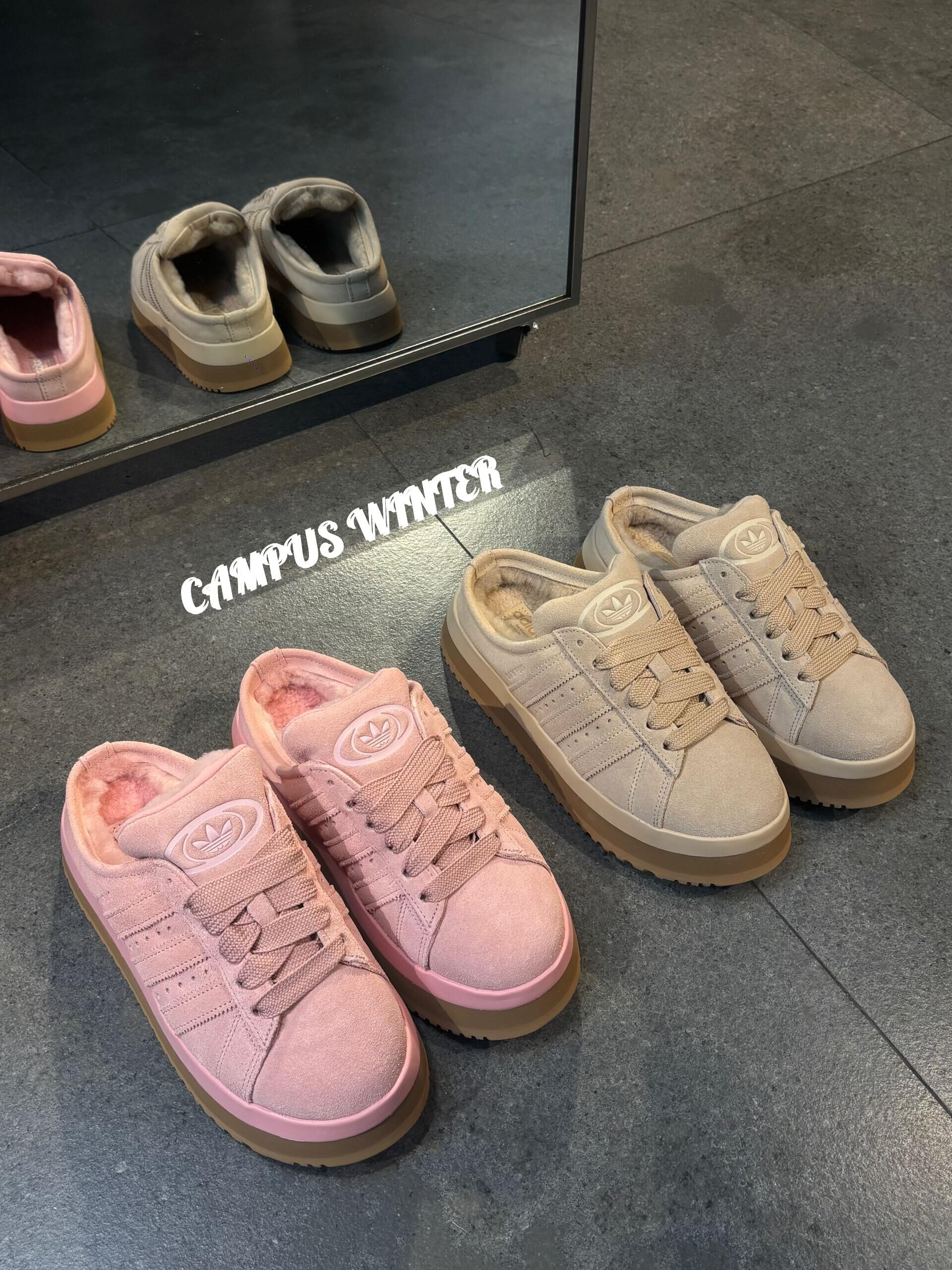 Adidas Originals Campus Winter 00s 毛絨麵包鞋 鋸齒拖鞋 麂皮 加絨 穆勒鞋 半拖鞋 JR3732 JR3238 /預購