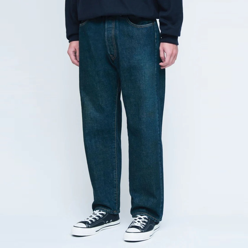 A.PRESSE 2025 A/W WASHED DENIM PANTS E INDIGO (AP-4005) - PRE ORDER ITEM (預訂中)
