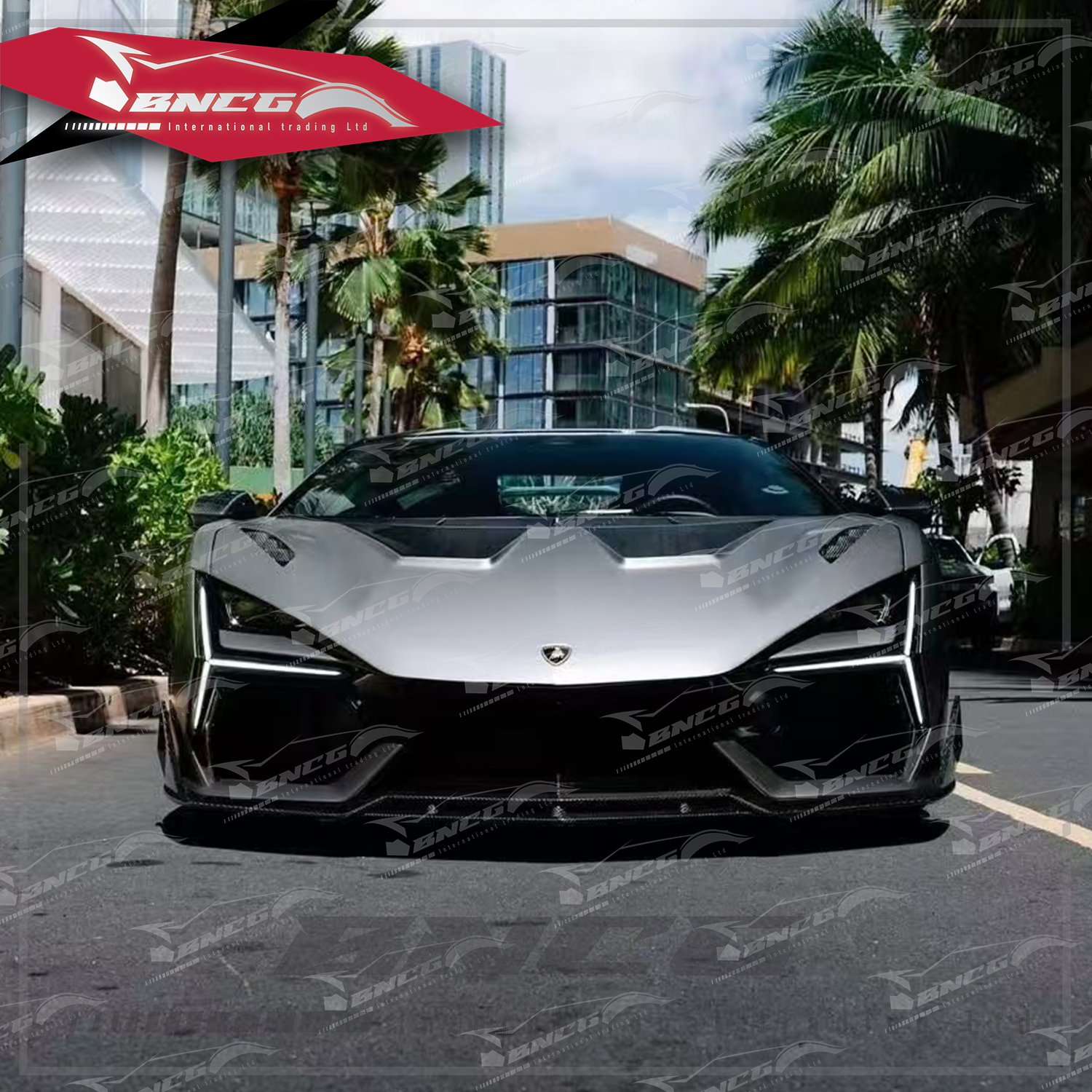 藍寶堅尼 Lamborghini Revuelto Duke款 乾碳纖維 空力套件 前置物箱蓋 前下巴 側裙 尾翼 後下巴風刀 引擎蓋