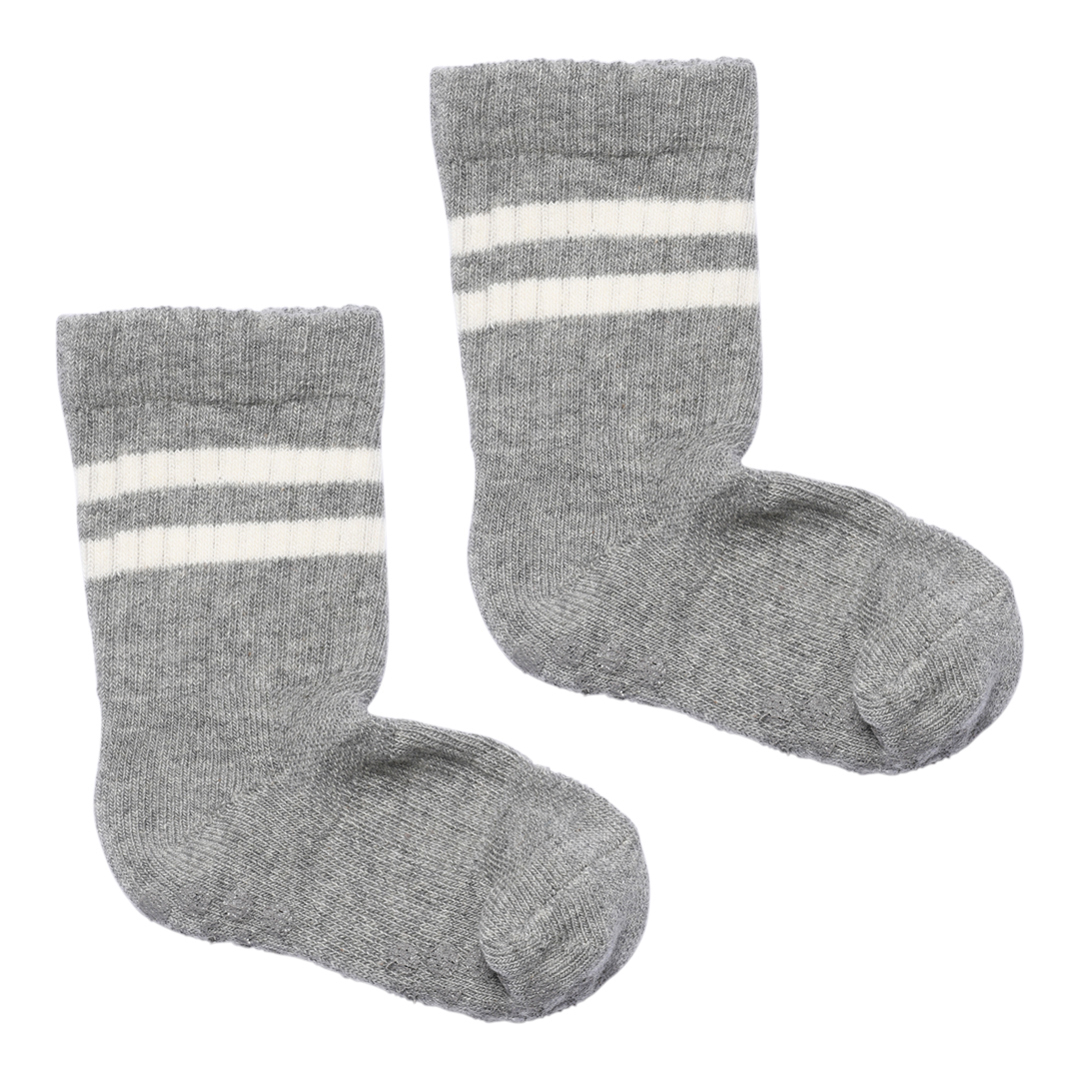 丹麥GoBabyGo 無縫運動防滑襪 - Grey Melange