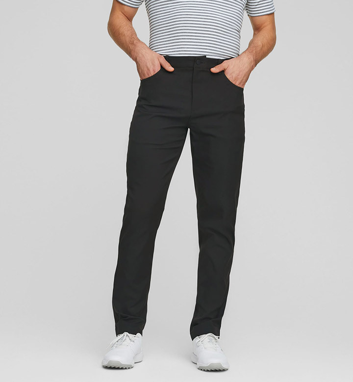 PUMA 男長褲 #535526-02 ,黑