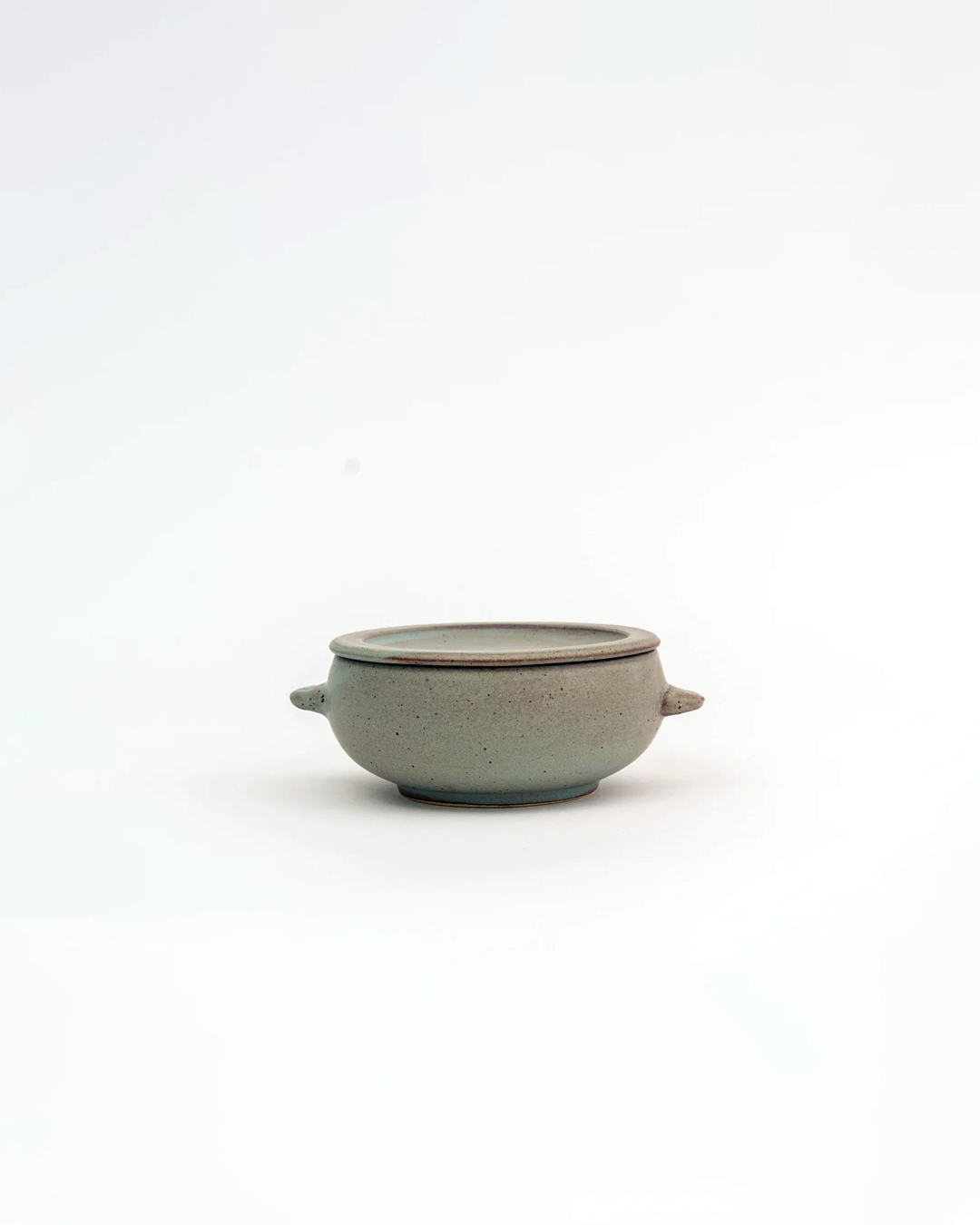 伸光窯 耐熱連蓋蒸焗碗 棕灰 | 美濃燒