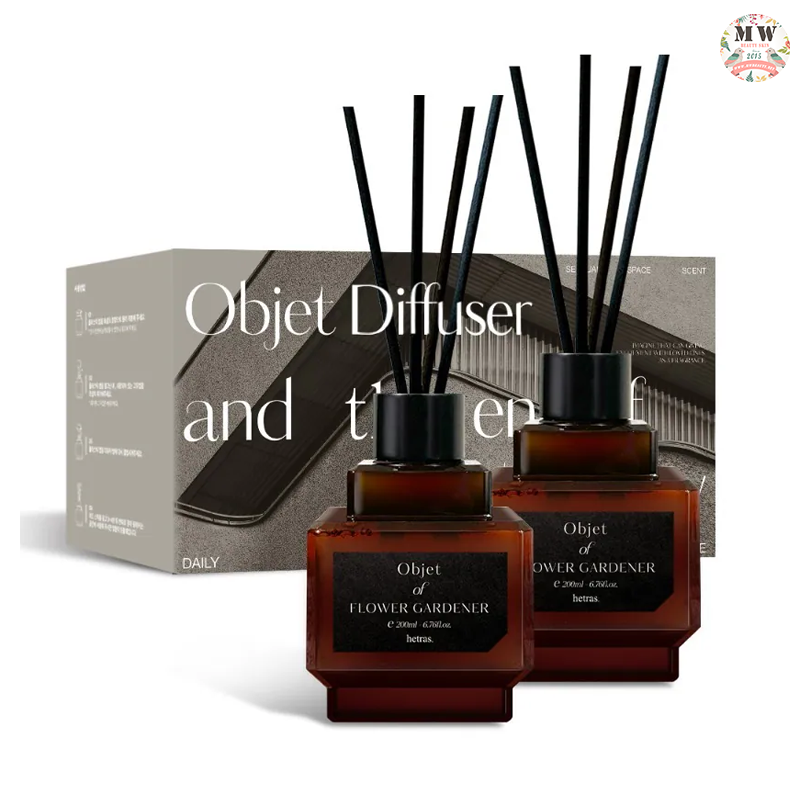 韓國 Hetras Objet Diffuser - 室內香氛小擴香瓶 2 件裝 (200ML x 2) 🌟