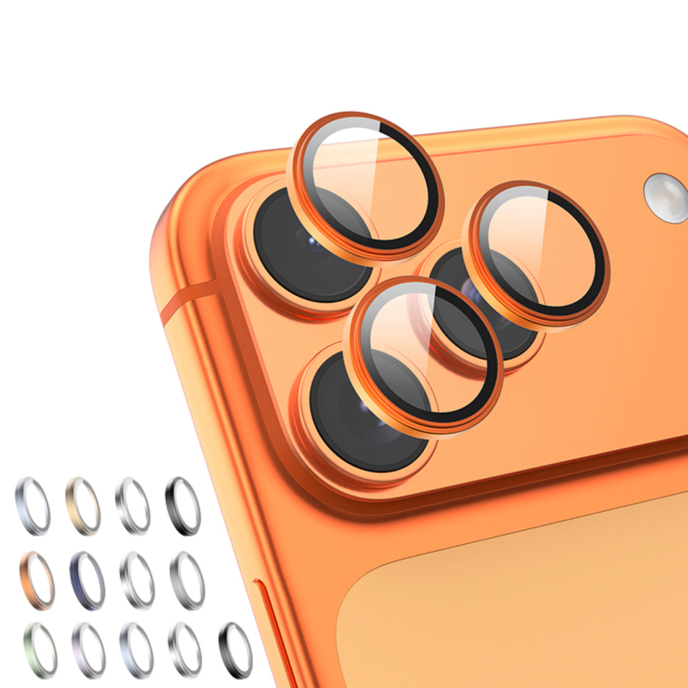 TOTU 拓途 iPhone 17/Pro/Air/Pro Max 磨砂鋁合金鋼化玻璃鏡頭保護貼膜 9H