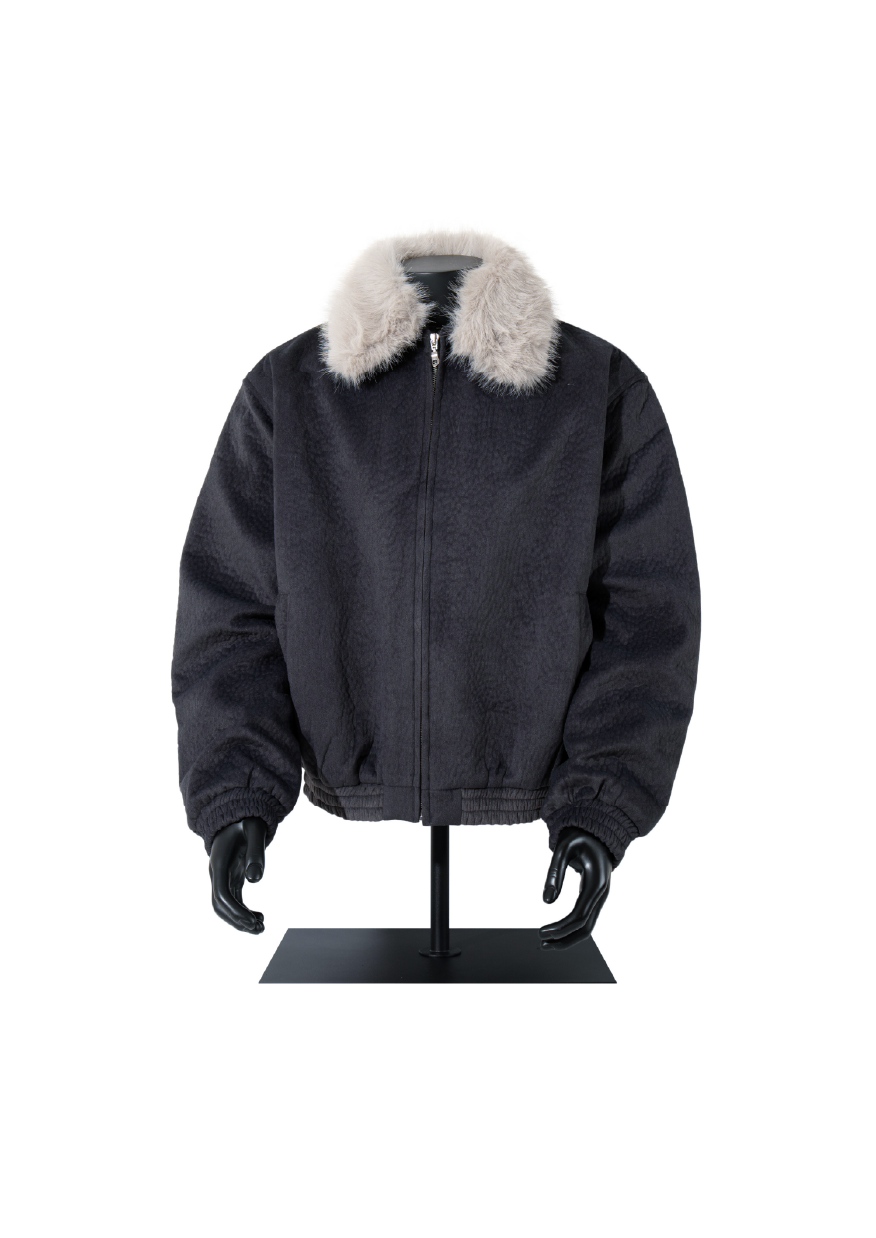 SIMPLEACTION 羊羔絨可拆卸棉服外套