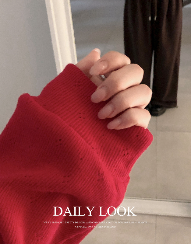 早秋預訂｜分層針織打孔上衣