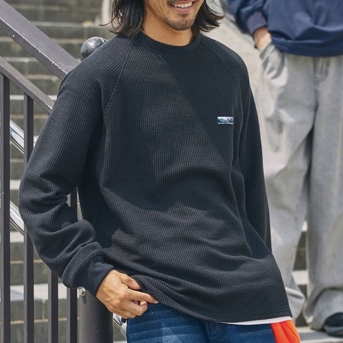 THE CRAFT CREW PRODUCTS 華夫格長袖 圓領 上衣 抗菌防臭材質 重磅